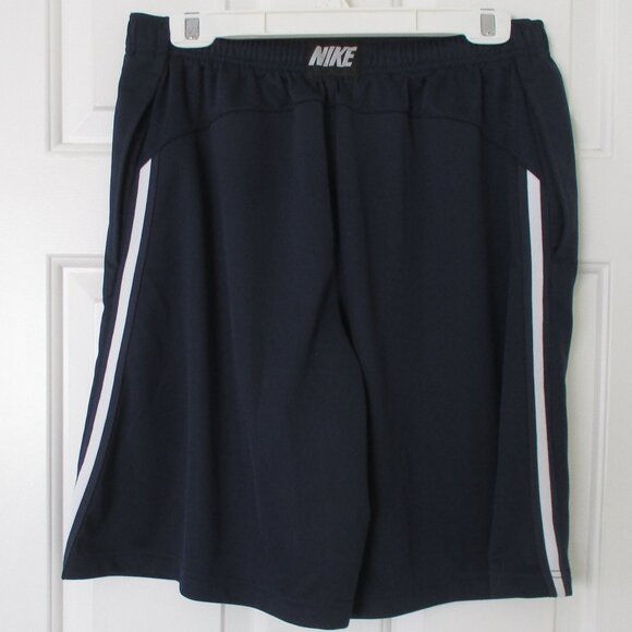 Nike Mens Navy Drawstring Basketball Gym Short Pant NWOT - Size 32W-36W or Large - Picture 3 of 4
